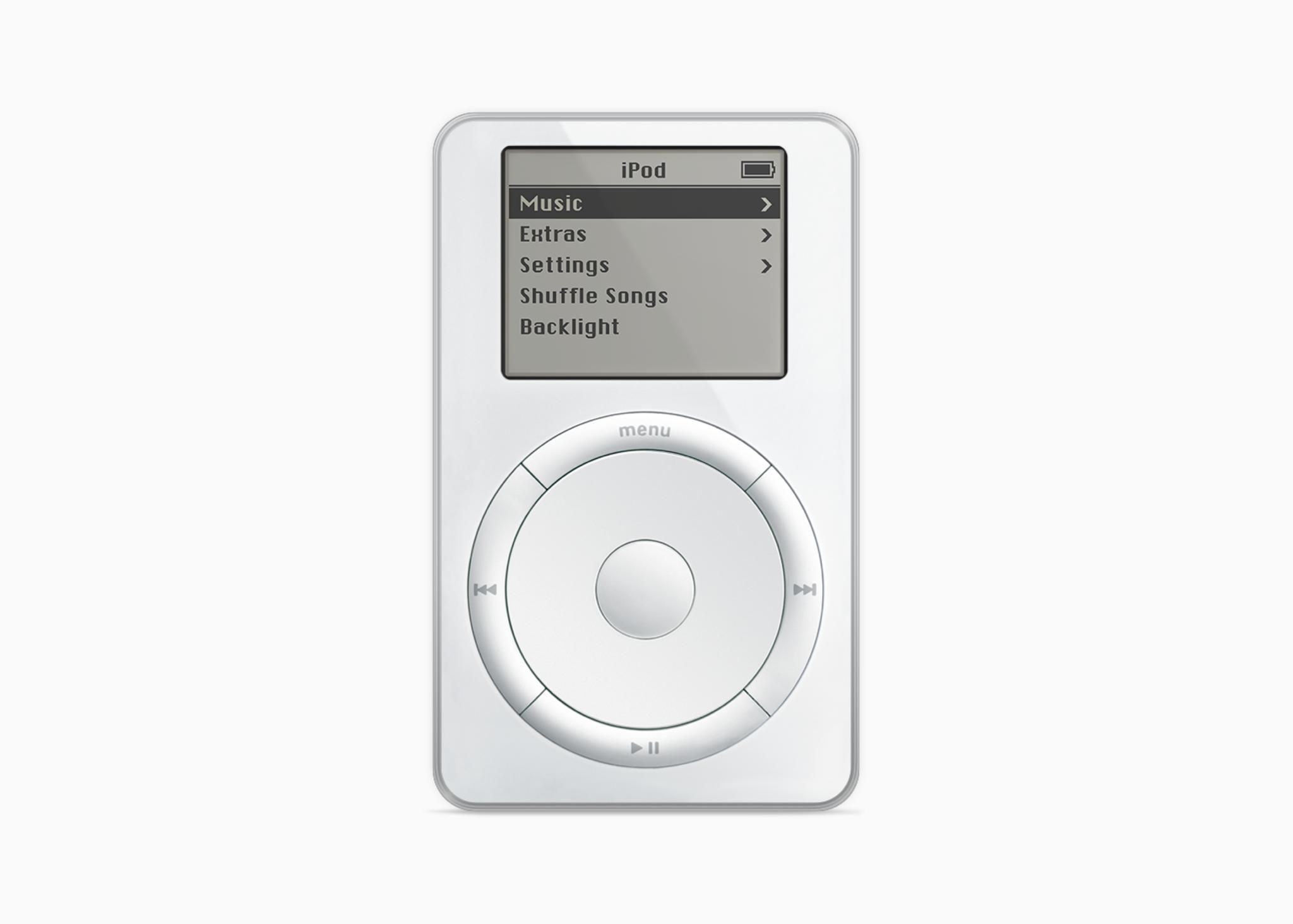 iPod, Apple, first generation, 2001