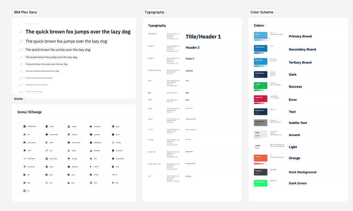 Interface design